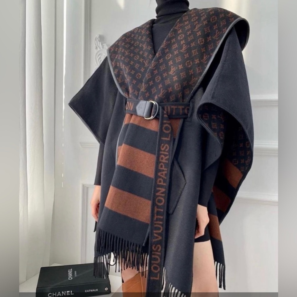 Louis Vuitton Wool Hooded Cape